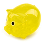 Translucent Plastic Pig Shaped Piggy Bank