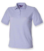 Henbury Ladies Poly/Cotton Piqué Polo Shirt Lavender