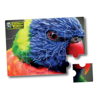 Magnet with jigsaw piecies kiss cuts