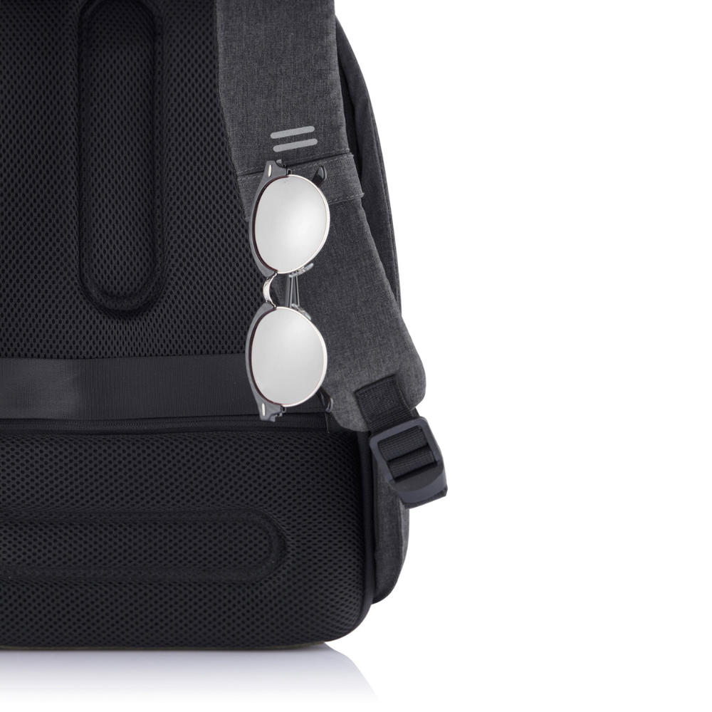 Bobby Hero Small, Anti-theft backpack Black, Black