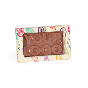 Eco Range, Eco Window Box, Milk Chocolate³, 3D Branding Bespoke