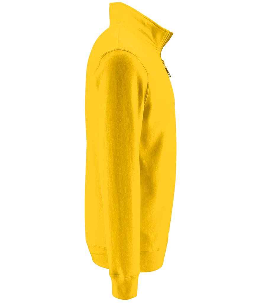 Branded SOL'S Stan Contrast Zip Neck Sweatshirt