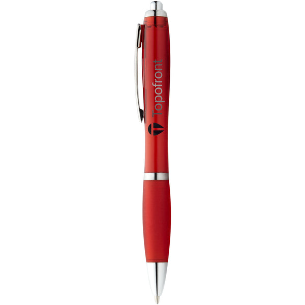 Nash ballpoint pen with coloured barrel and grip