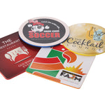 Card Laminated Coaster with Coloured Foam Backing