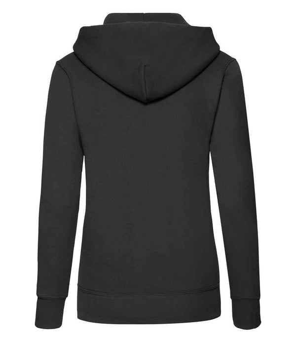 Fruit of the Loom Classic Lady Fit Hooded Sweatshirt Black
