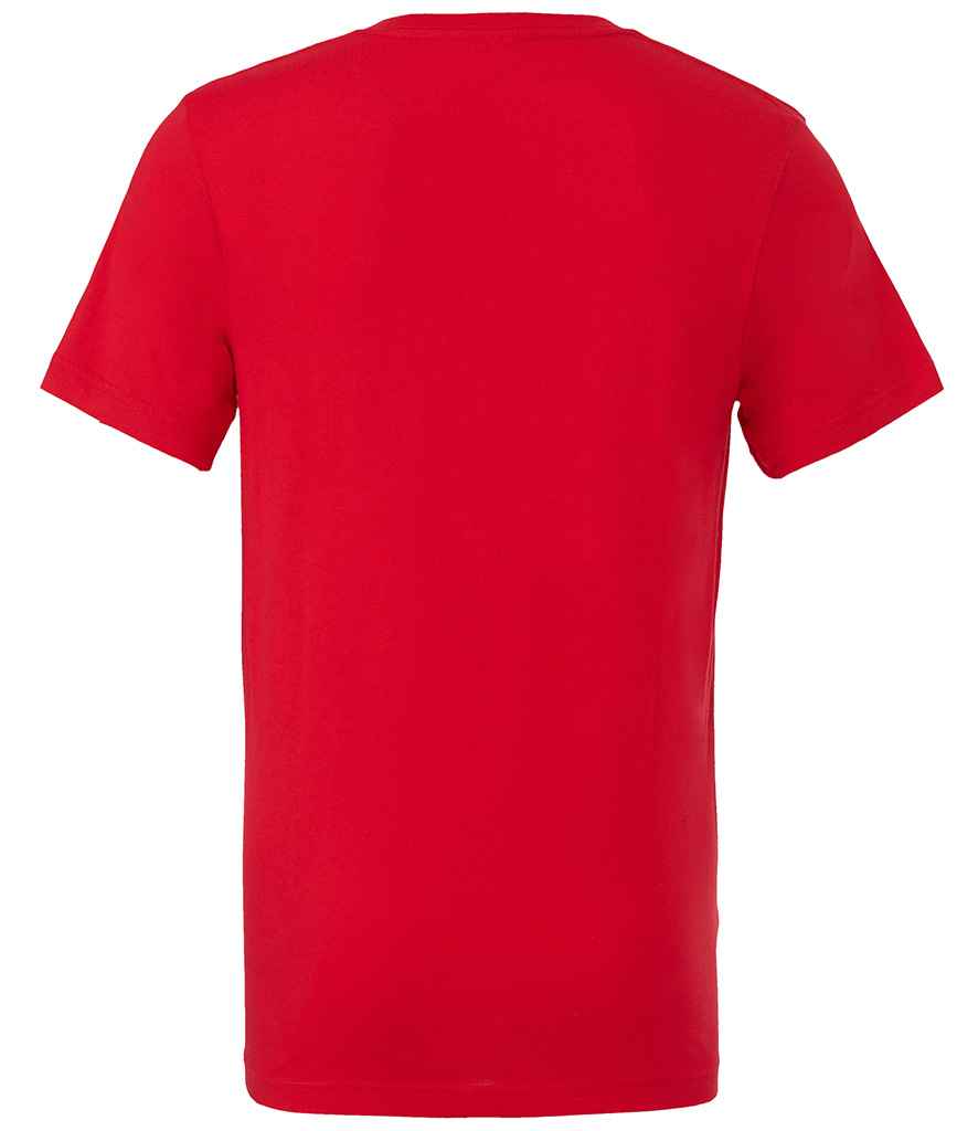 Canvas Unisex Jersey V Neck T-Shirt Red