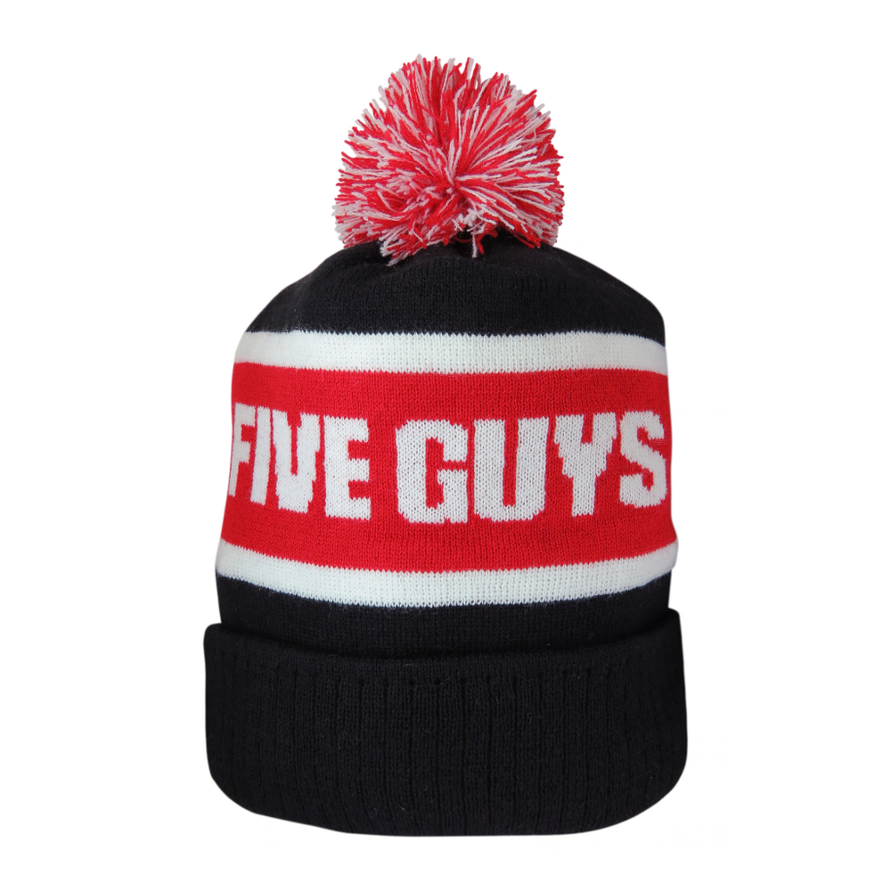 Jacquard Woven Bobble Hat