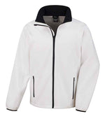 Result Core Printable Soft Shell Jacket White/Black