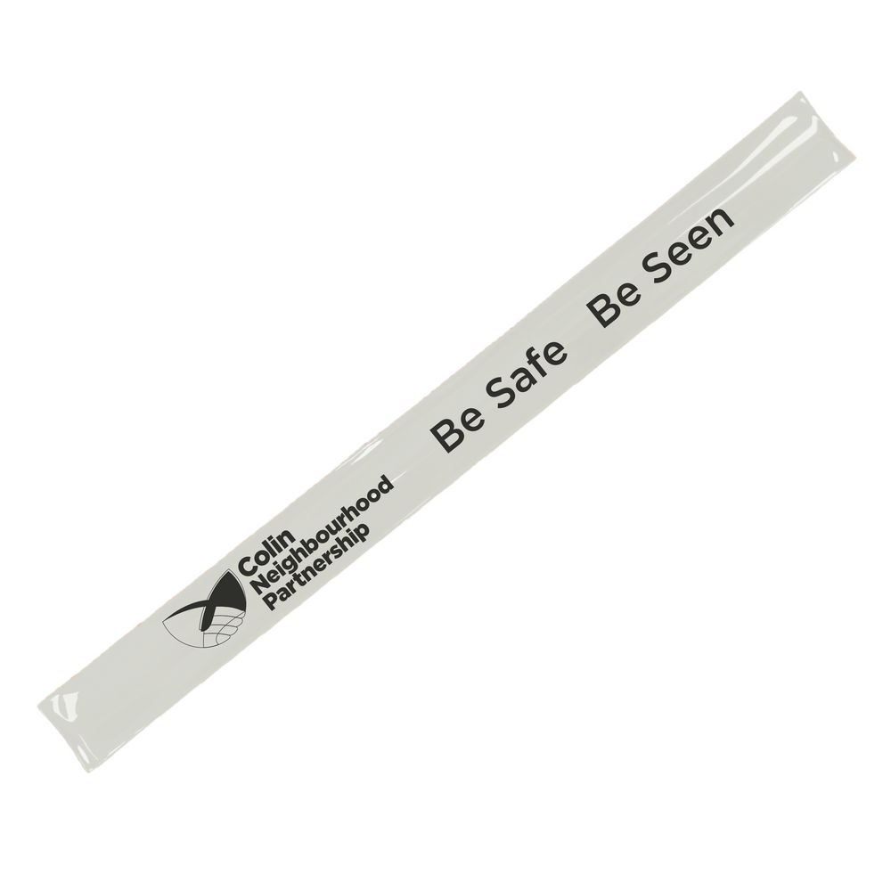 Branded Reflective Slap Bands - EN13356 Compliant