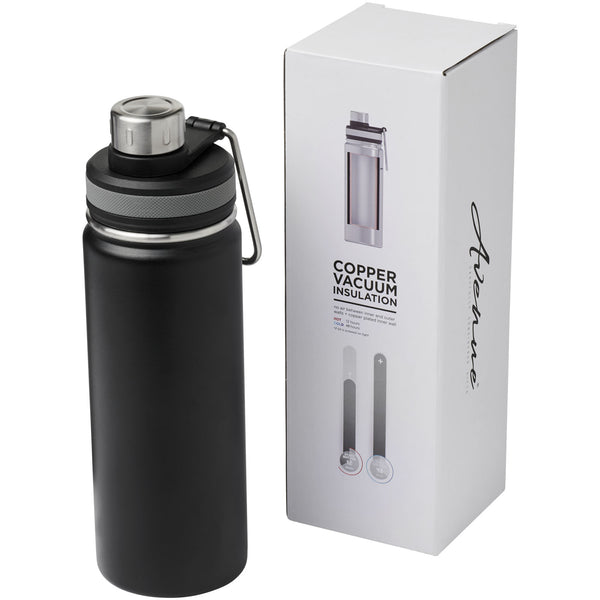 Branded Gessi 590 ml copper vacuum insulated sport bottle