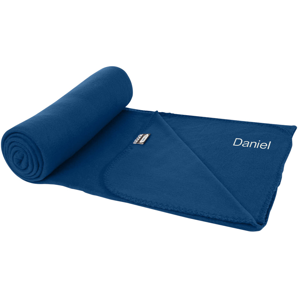 Branded Willow GRS RPET polar fleece blanket