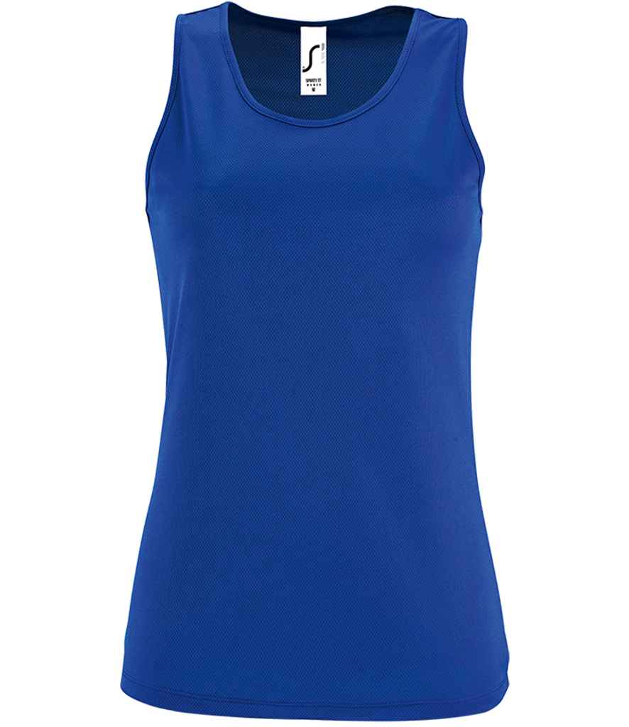 SOL'S Ladies Sporty Performance Tank Top Royal Blue