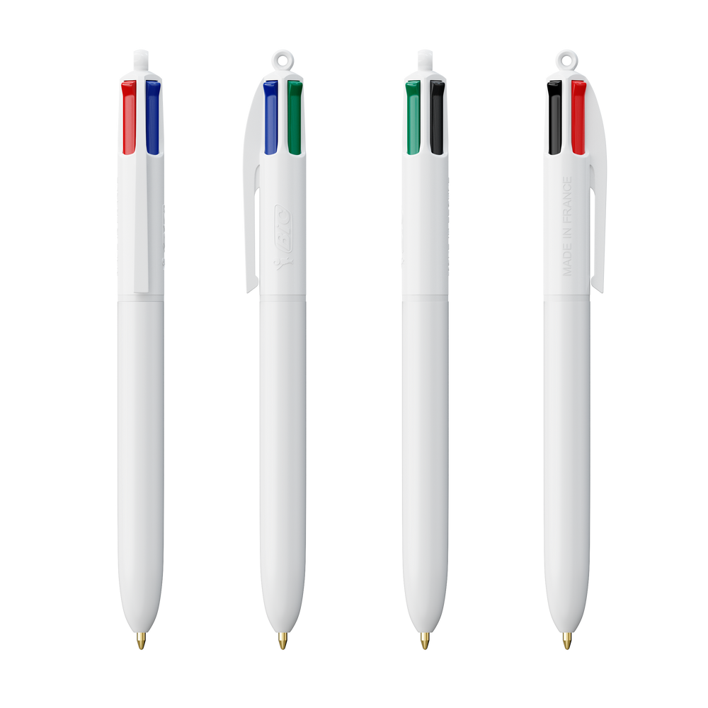 BIC® 4 Colours ballpen White