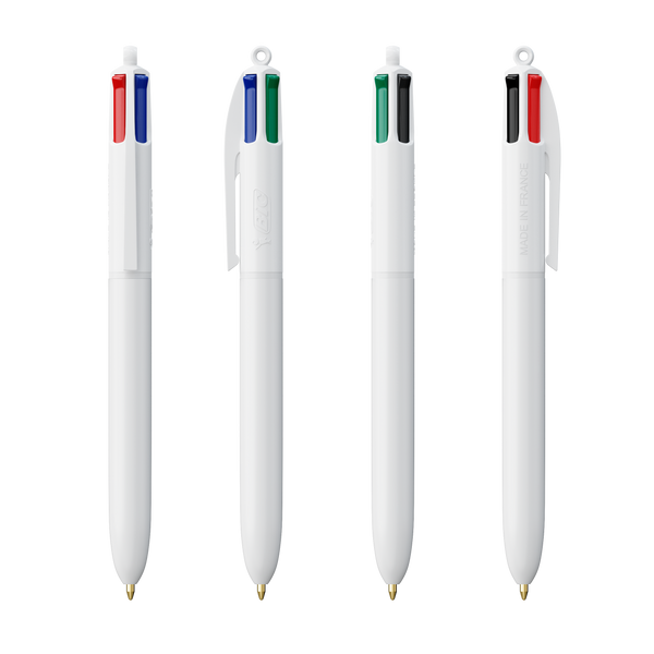 BIC® 4 Colours ballpen White