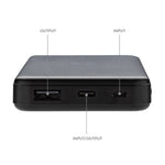 Branded RCS recycled plastic 5.000 mAh 5W wireless powerbank