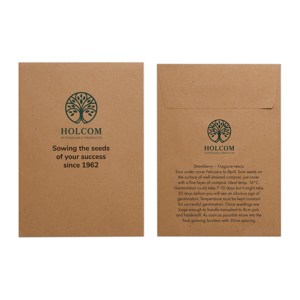 Seed Pack in Kraft Paper Envelope Strawberry