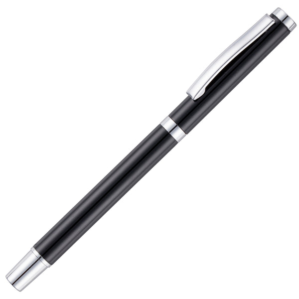 Branded TRAVIS GLOSS ROLLER Pen with chrome trim