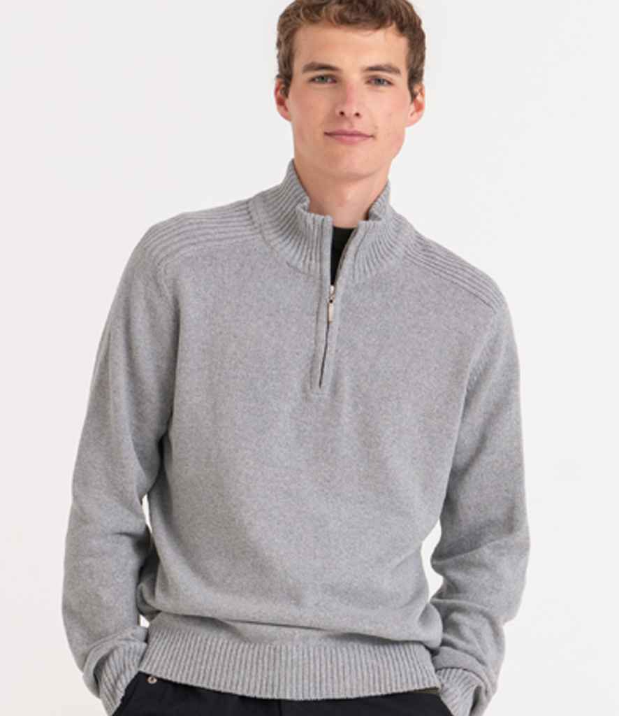 Branded Ecologie Unisex Wakhan Zip Neck Sustainable Sweater