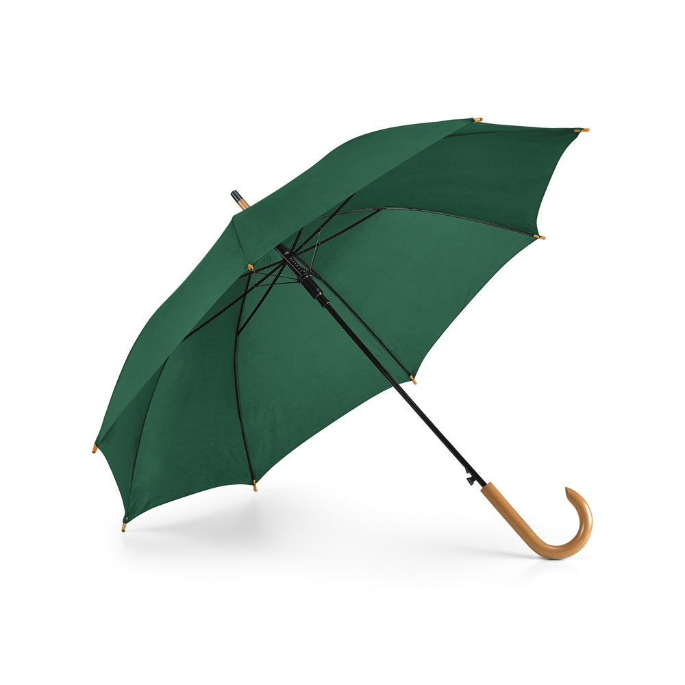 PATTI. 190T polyester umbrella with automatic opening Dark green