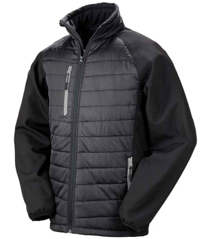 Result Genuine Recycled Compass Padded Jacket Black/Grey