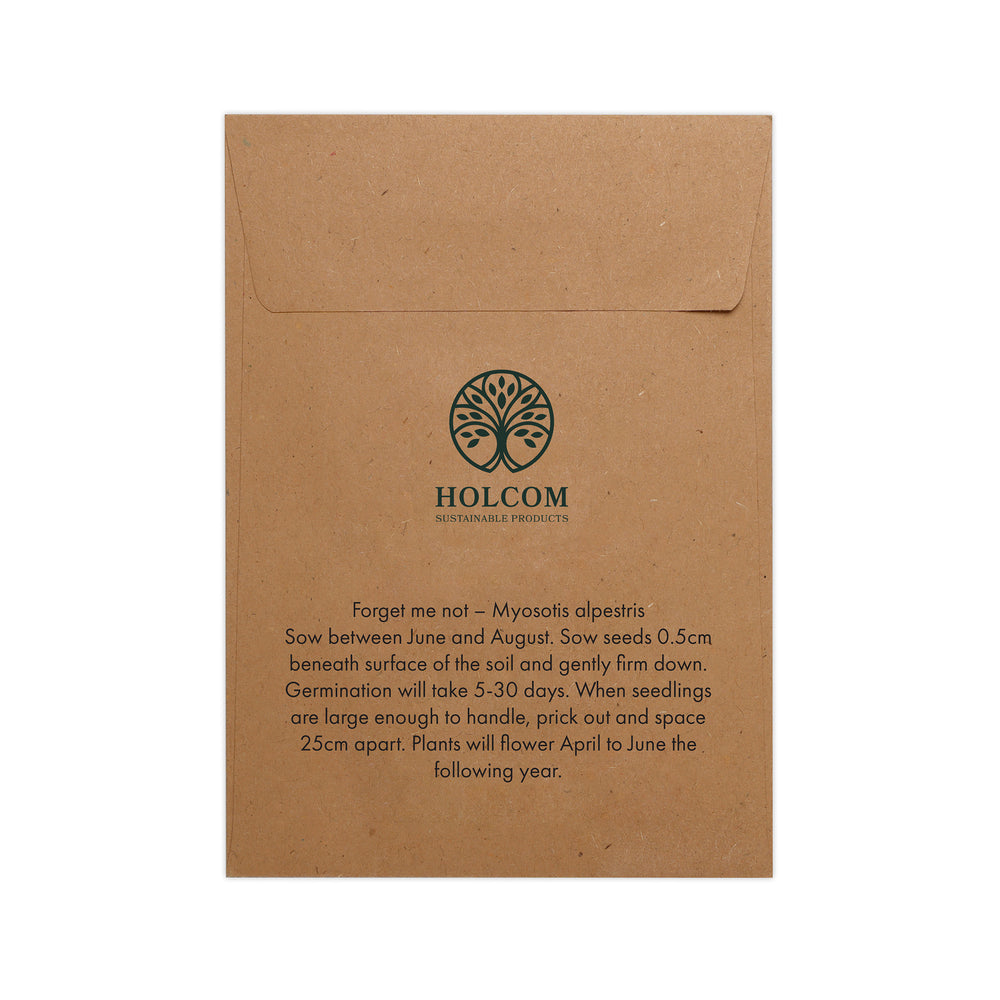 Seed Pack in Kraft Paper Envelope Forget-me-not