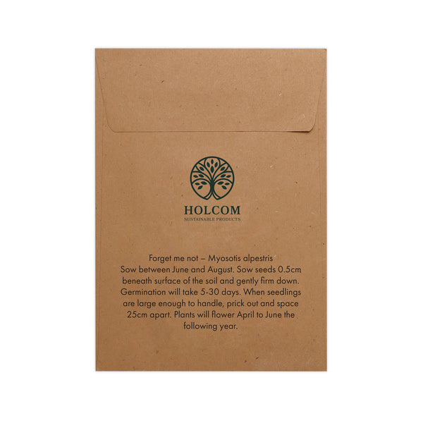 Seed Pack in Kraft Paper Envelope Forget-me-not