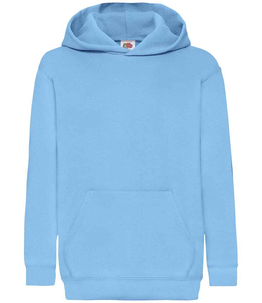 Fruit of the Loom Kids Classic Hooded Sweatshirt Sky Blue