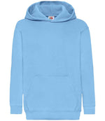 Fruit of the Loom Kids Classic Hooded Sweatshirt Sky Blue