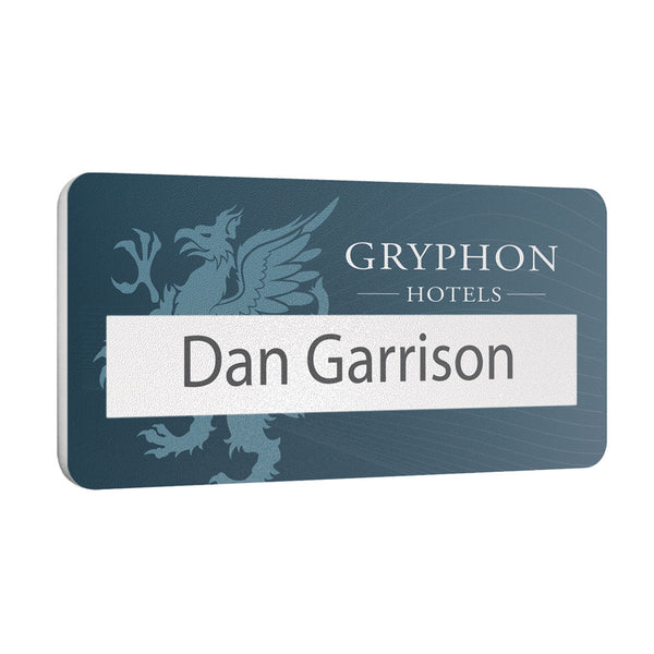 Matt Finish Reusable Name Window Badges