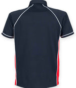 Finden + Hales Performance Piped Polo Shirt Navy/Red/White