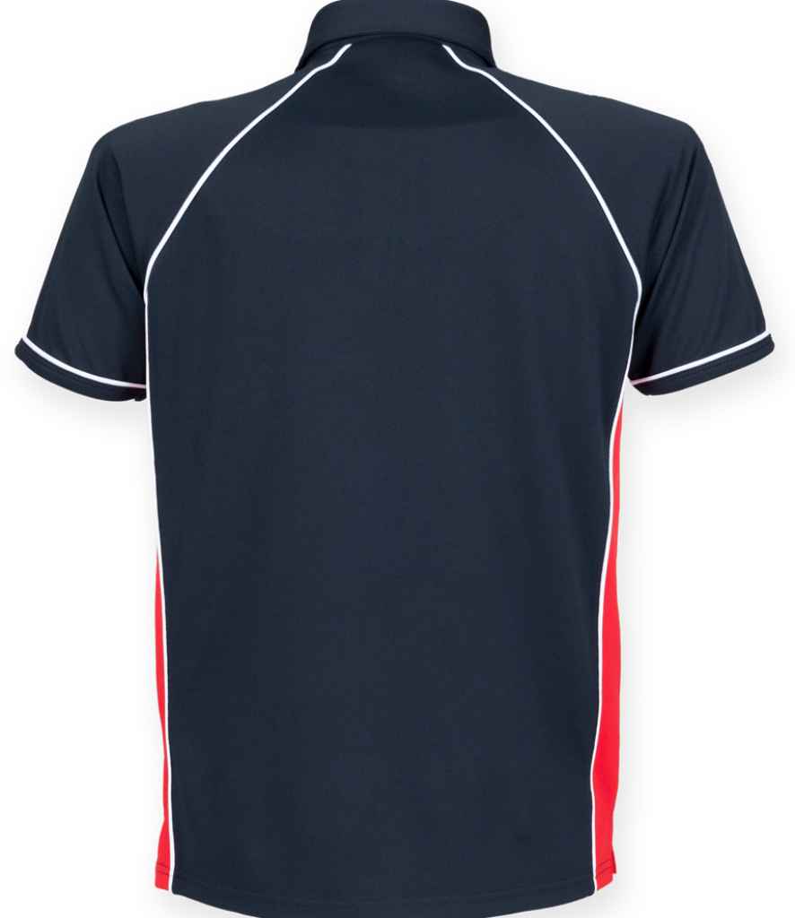 Finden + Hales Performance Piped Polo Shirt Navy/Red/White