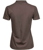 Tee Jays Ladies Luxury Stretch Polo Shirt Chocolate
