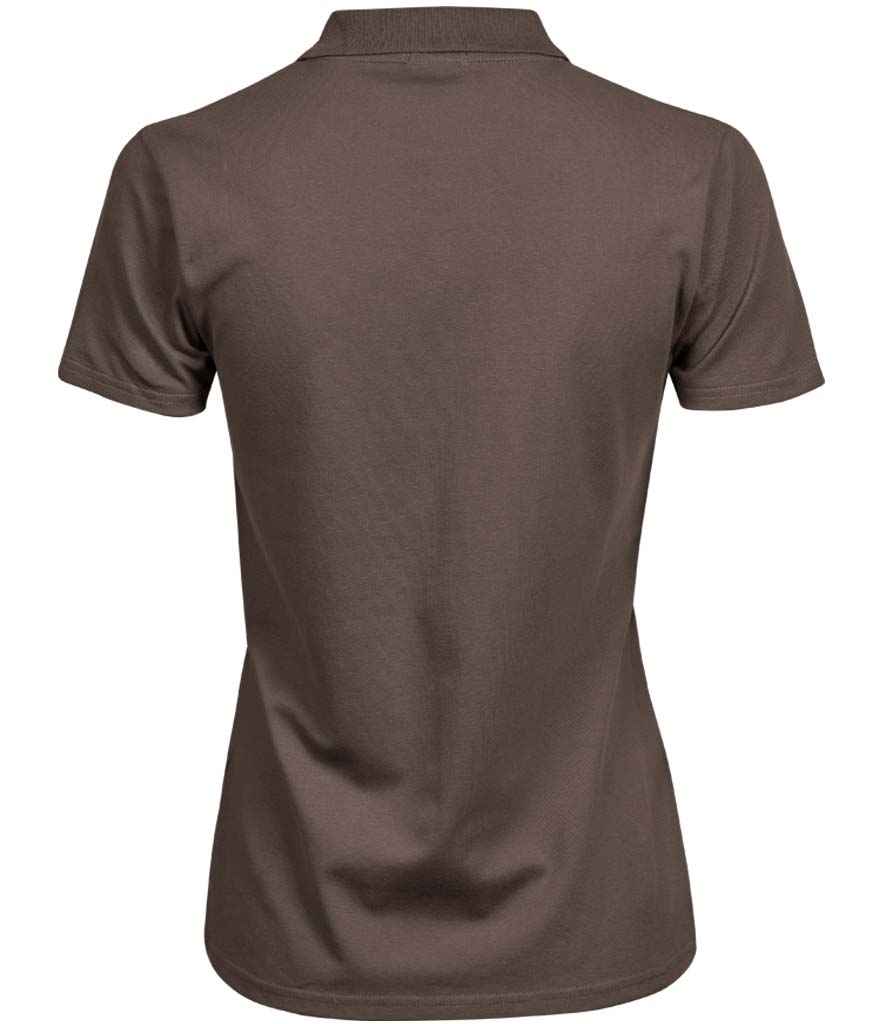Tee Jays Ladies Luxury Stretch Polo Shirt Chocolate