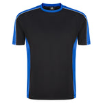 Orn Avocet Two Tone Polyester T-Shirt Black/Royal