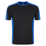 Orn Avocet Two Tone Polyester T-Shirt Black/Royal