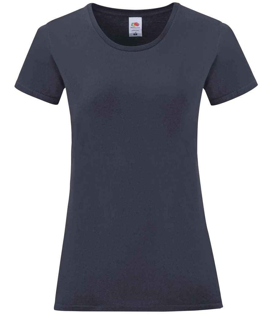 Fruit of the Loom Ladies Iconic 150 T-Shirt Deep Navy