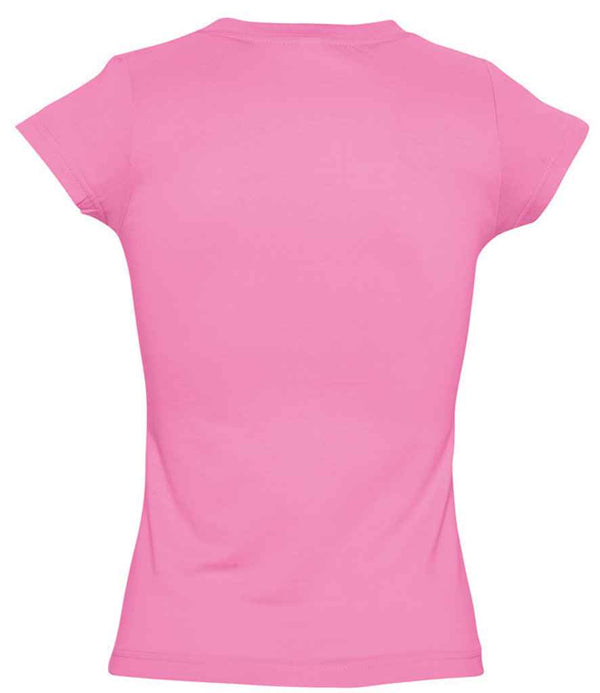 SOL'S Ladies Moon V Neck T-Shirt Orchid Pink