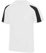 AWDis Cool Contrast Wicking T-Shirt Arctic White/Jet Black