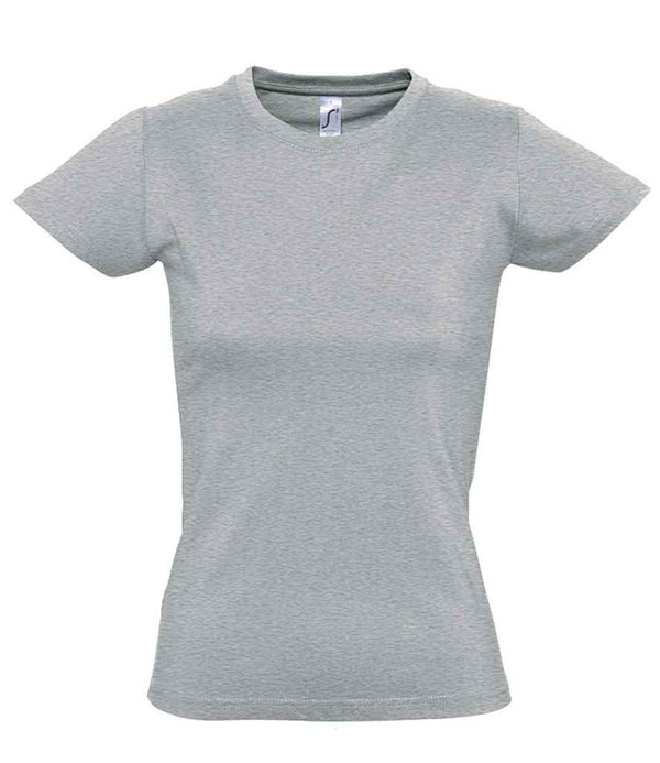 SOL'S Ladies Imperial Heavy T-Shirt Grey Marl
