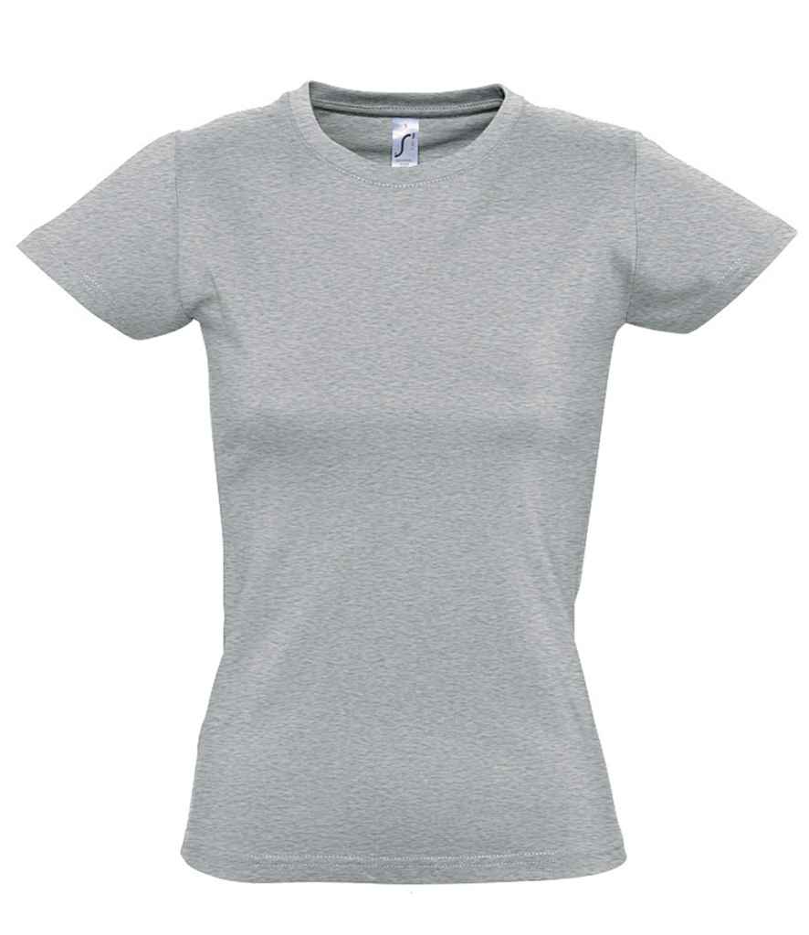 SOL'S Ladies Imperial Heavy T-Shirt Grey Marl