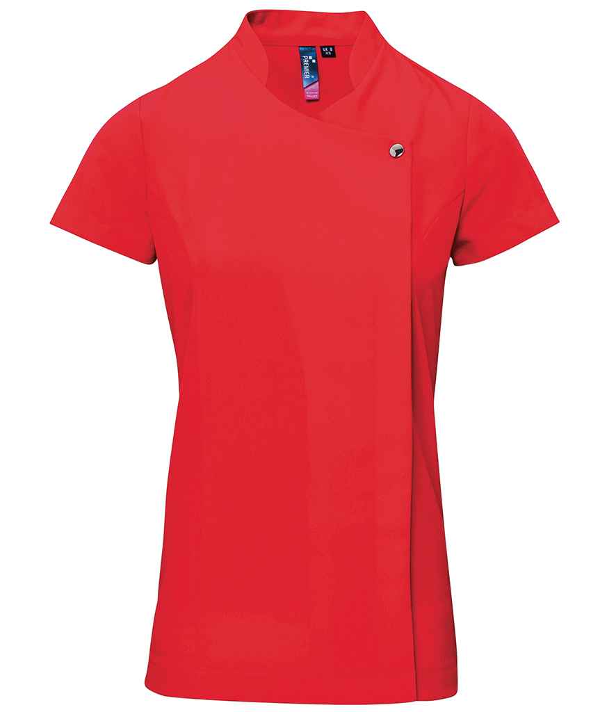 Premier Ladies Blossom Short Sleeve Tunic Strawberry Red
