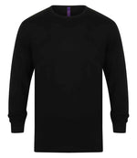 Henbury Lightweight Cotton Acrylic Crew Neck Sweater