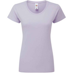 Fruit of the Loom Ladies Iconic 195 T-Shirt Soft Lavender