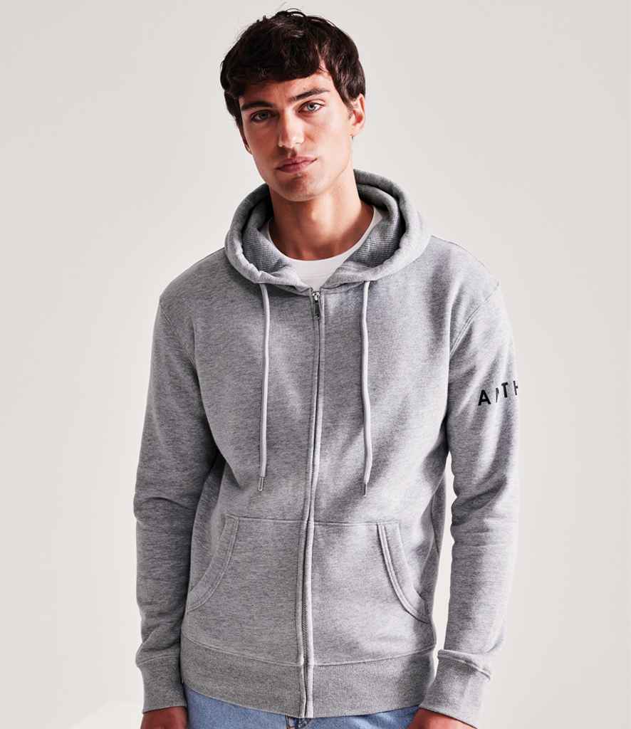 Anthem Organic Full Zip Hoodie Grey Marl