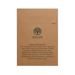 Seed Pack in Kraft Paper Envelope Butterfly & Bee Mix