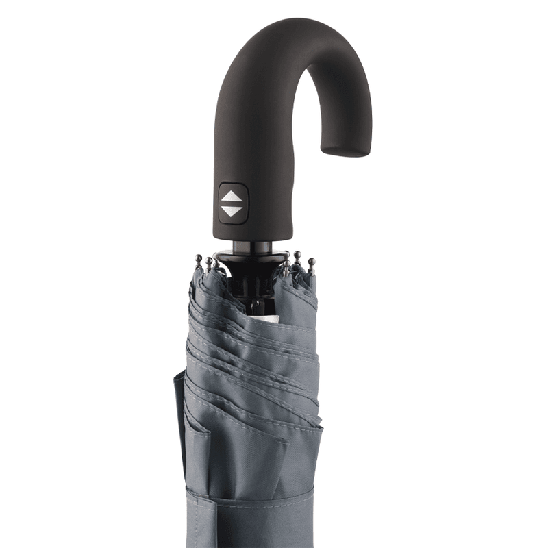 Urban Curve Automatic Mini Umbrella with Rubber Coated Crook Handle - 980mm