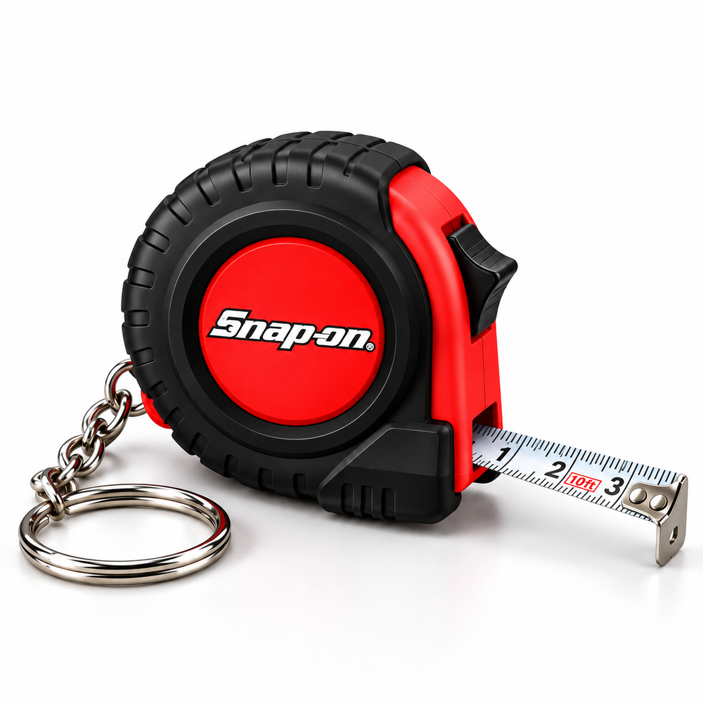 Branded Mini Tape Measure Keyring - 1m