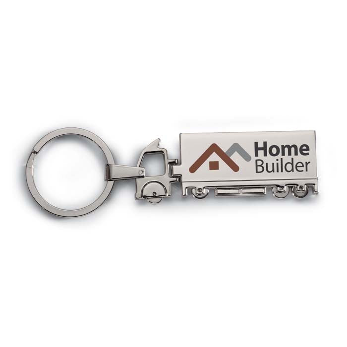 Branded Truck metal key ring