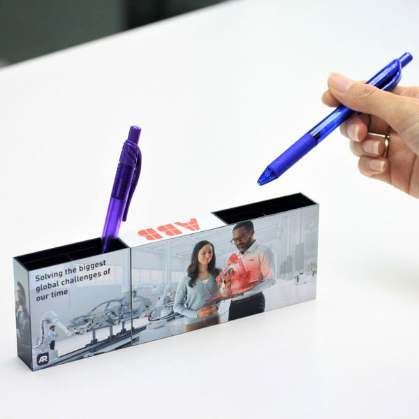 Branded Magic 3 Panel Pen Pot