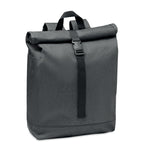 Branded 600D RPET 2 tone roll top backpack